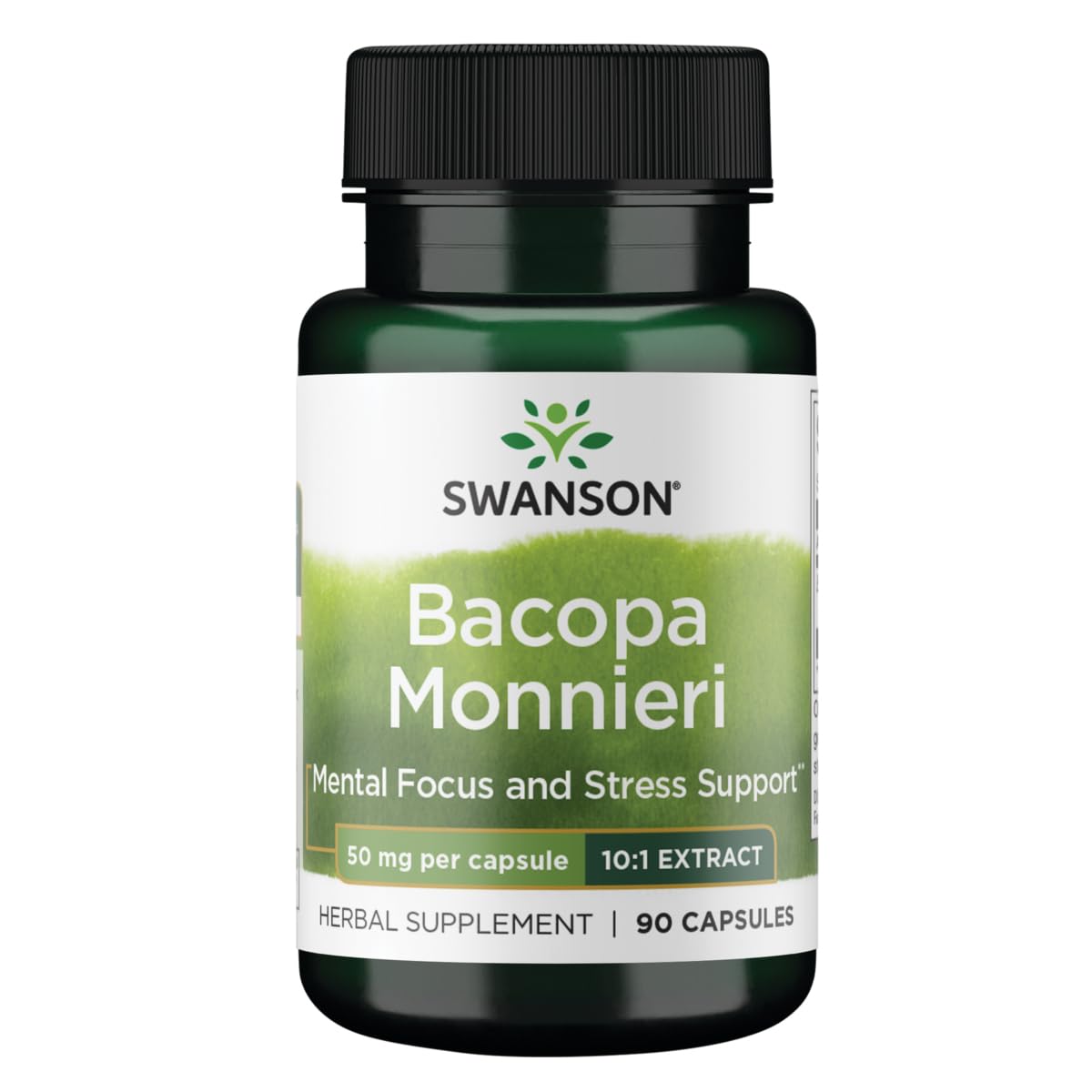 Swanson Bacopa Monniera 10:1 Extract 50 mg – 90 Capsules