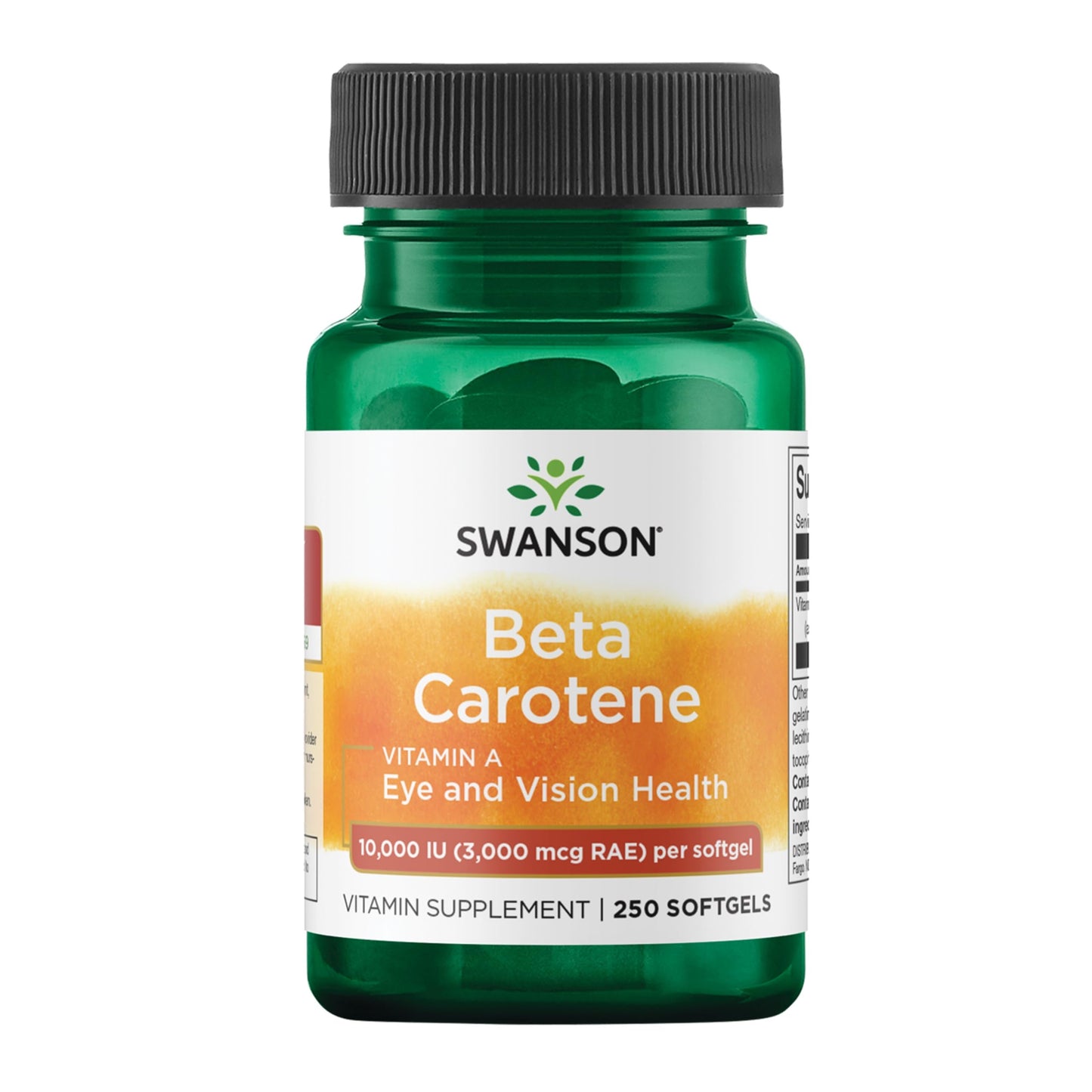 Swanson Beta-Carotene 3000 mcg - Vitamin A for Immune, Eye & Skin Health | 250 Softgels