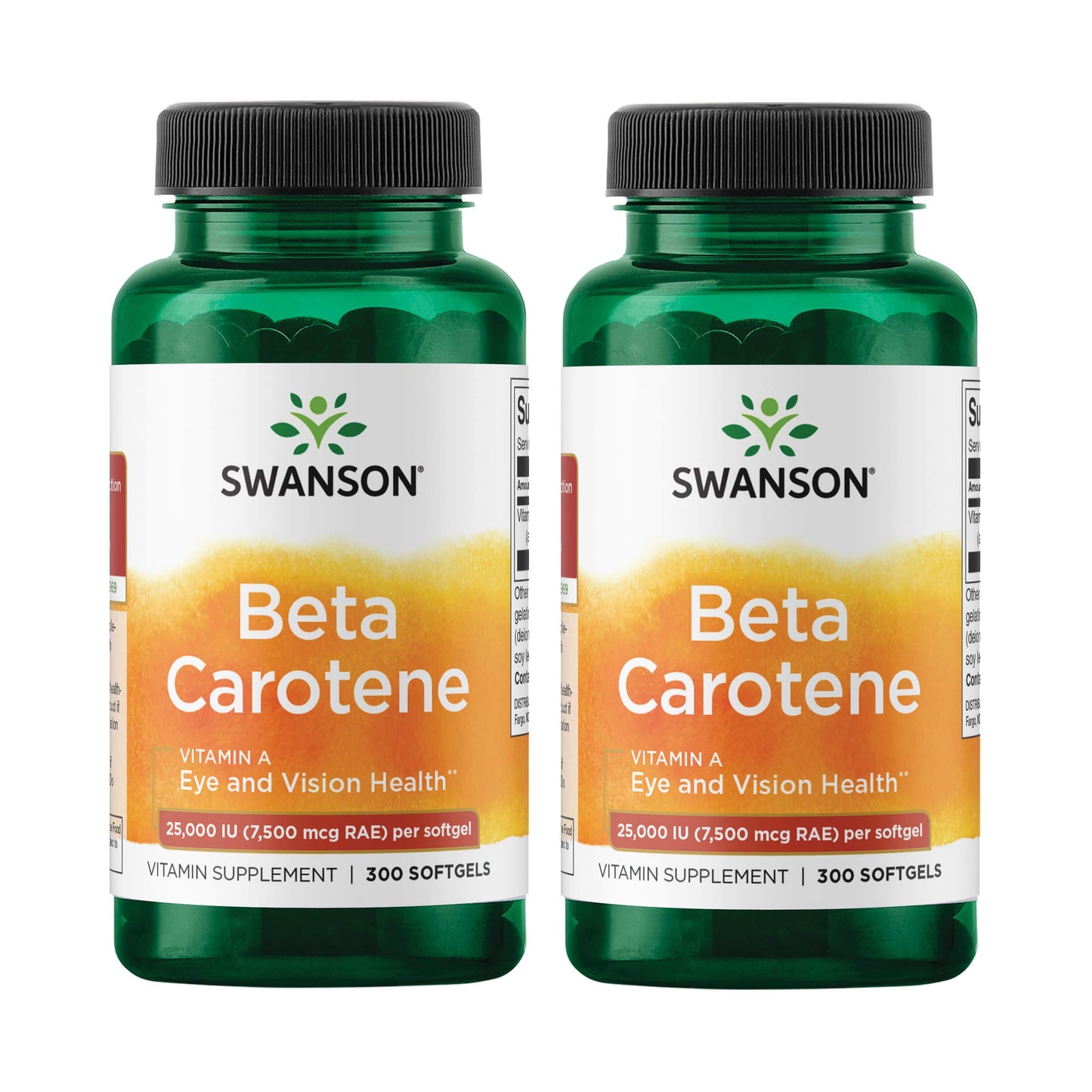 Swanson Beta-Carotene 25,000 IU Vitamin A 7,500 mcg – Eye & Immune Support (2 Pack)