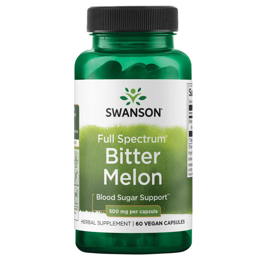 Swanson Full Spectrum Bitter Melon 500 mg – 60 Capsules BritishVita | Premium UK Vitamins & Wellness Supplements