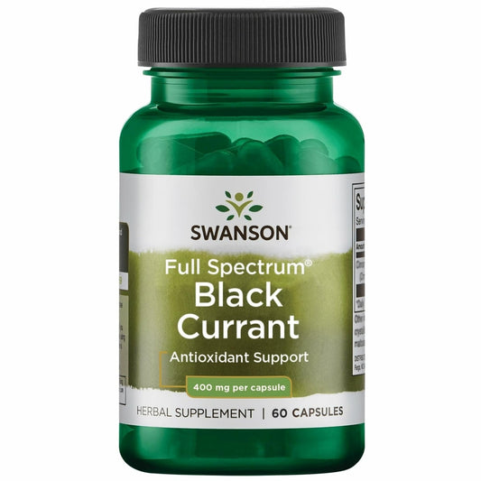 Swanson Full Spectrum Black Currant 400 mg - 60 Capsules BritishVita | Premium UK Vitamins & Wellness Supplements