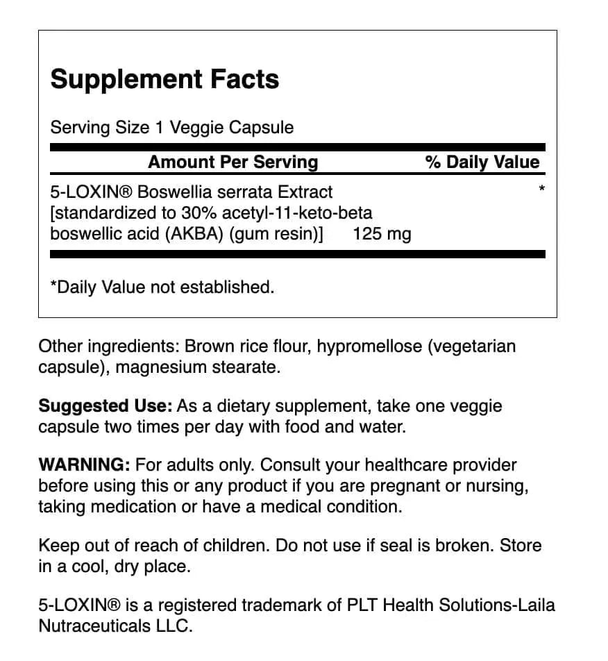 Swanson Boswellia Serrata Extract 125 mg – 60 Veg Caps – 3 Pack BritishVita | Premium UK Vitamins & Wellness Supplements