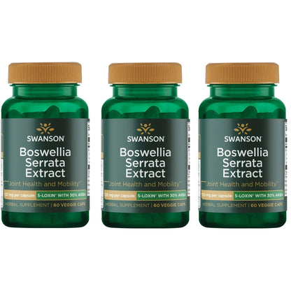 Swanson Boswellia Serrata Extract 125 mg – 60 Veg Caps – 3 Pack BritishVita | Premium UK Vitamins & Wellness Supplements