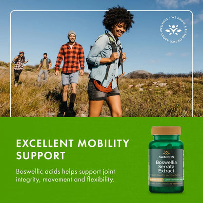 Swanson Boswellia Serrata Extract 125 mg – 60 Veg Caps (2-Pack) BritishVita | Premium UK Vitamins & Wellness Supplements
