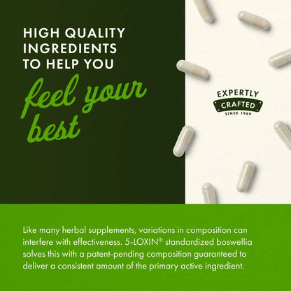 Swanson Boswellia Serrata Extract 125 mg – 60 Veg Caps (2-Pack) BritishVita | Premium UK Vitamins & Wellness Supplements