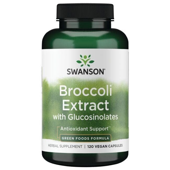 Swanson Broccoli with Glucosinolates 120 Vegan C | Gluten Free & Non-GMO