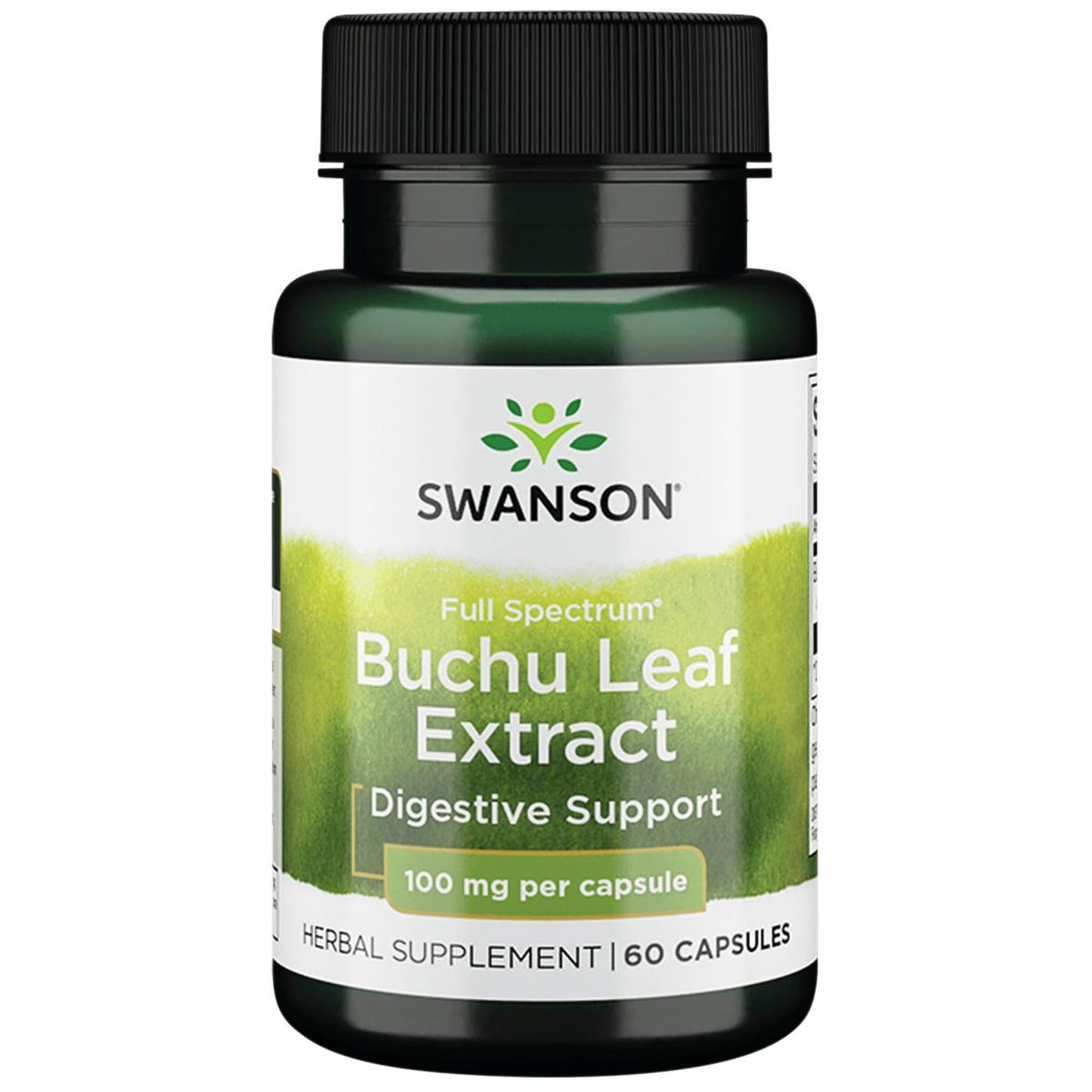 Swanson Buchu Leaf 4:1 Extract - Herbal Supplement (60 Capsules, 100 mg Each) | Urinary & Digestive Support