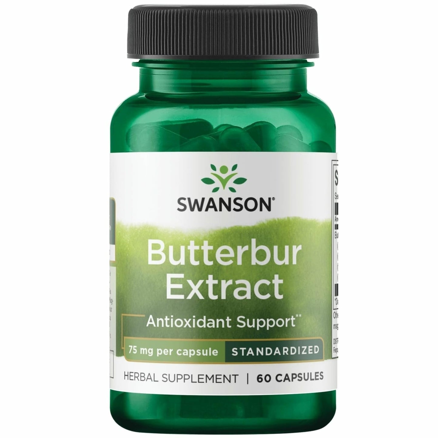 Swanson Butterbur Extract - Standardized 75 mg, 60 Caps | PA-Free
