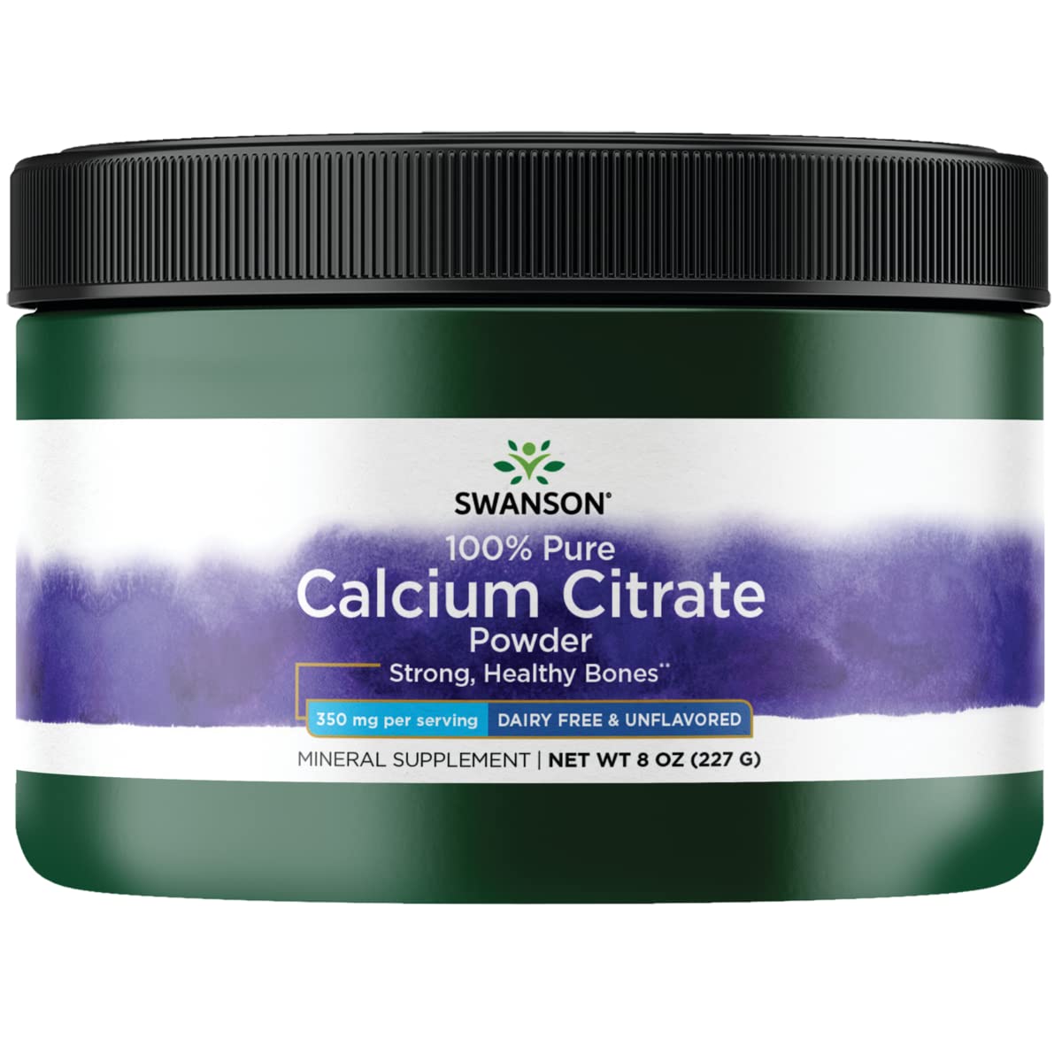 Swanson 100% Pure Calcium Citrate PWD 8 OZ - Calcium Supplement