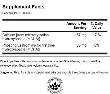 Swanson Calcium Micro Hydroxy with PHOS 120 Caps | Calcium Supplement