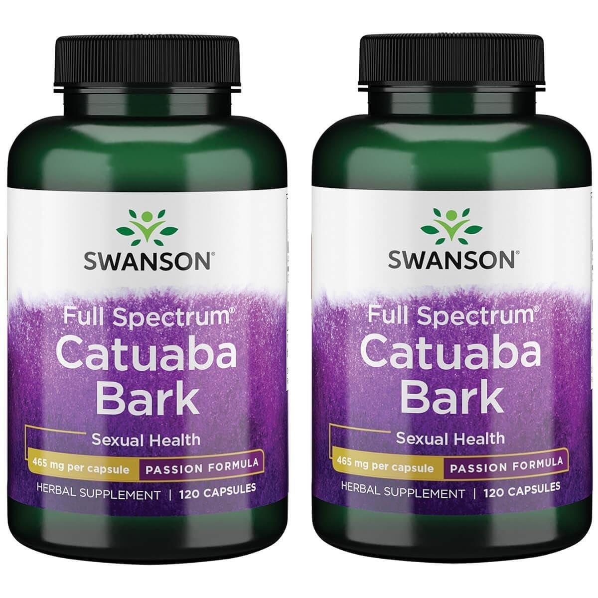 Swanson Catuaba Bark 465 Milligrams – 120 Capsules (2 Pack) | Herbal Supplement