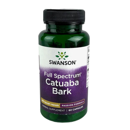Swanson Catuaba Bark - Endurance & Stamina Support (465 mg per Capsule, 60 Caps)