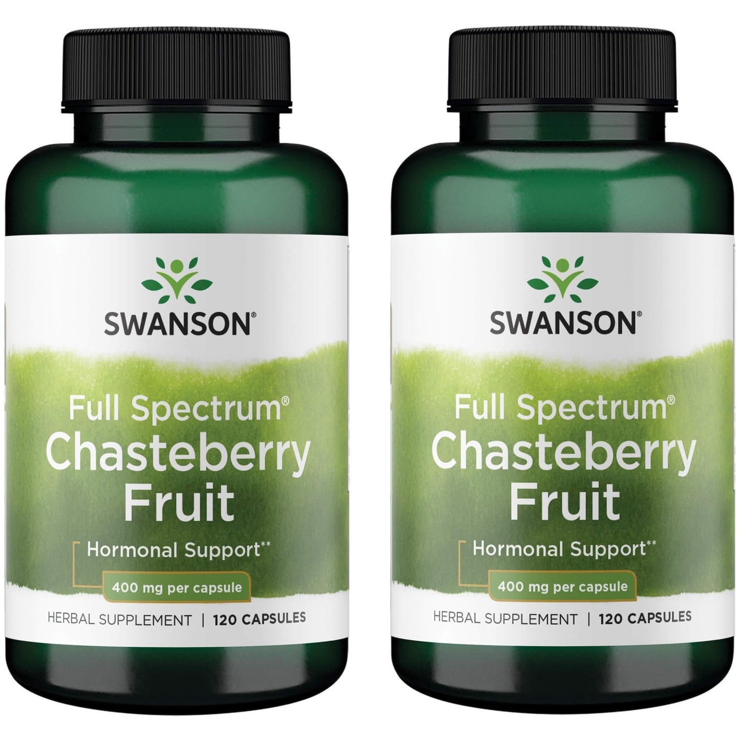 Swanson Chasteberry Fruit 400mg – 120 Capsules (2 Pack) | PMS & Menopause Support