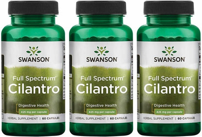 Swanson Cilantro (Coriander) 425 mg 60 Caps Premium - 3 Pack
