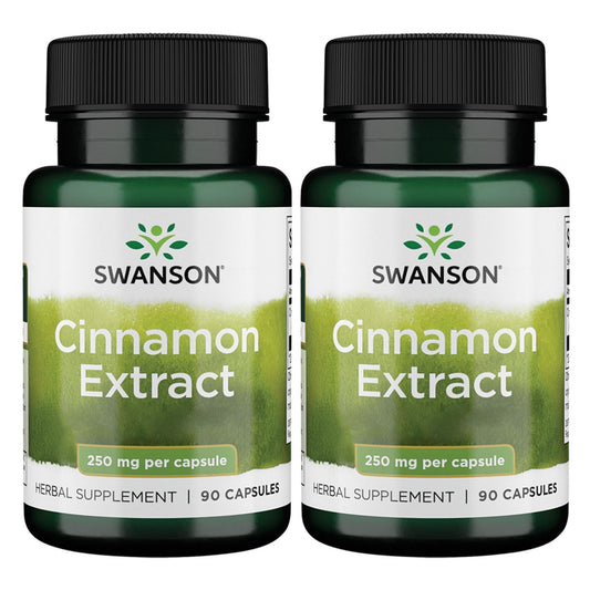 Swanson Cinnamon Extract 250mg (90 Capsules) – 2 Pack BritishVita | Premium UK Vitamins & Wellness Supplements