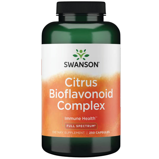 Swanson Citrus Bioflavonoids Complex – 50% Bioflavonoids, Vitamin C Support (250 Caps) BritishVita | Premium UK Vitamins & Wellness Supplements