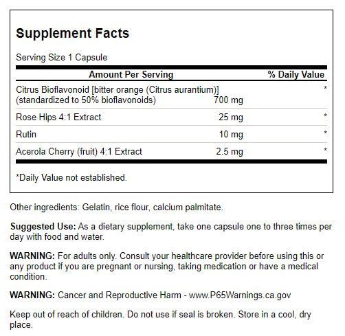 Swanson Citrus Bioflavonoids Complex – 50% Bioflavonoids, Vitamin C Support (250 Caps)