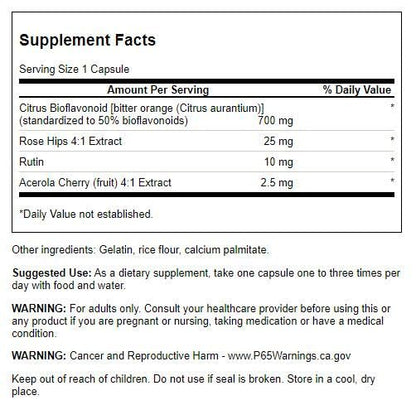 Swanson Citrus Bioflavonoids Complex – 50% Bioflavonoids, Vitamin C Support (250 Caps)