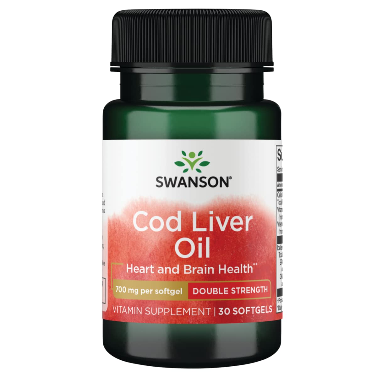 Swanson COD Liver Oil DBL-Strength 30 SGELS - Nutritional Supplement