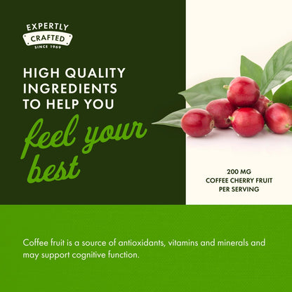 Swanson Full-Spectrum Coffee Cherry-Herbal Immune Support & Wellness (60 Veggie Capsules, 200 mg) 2 Pack