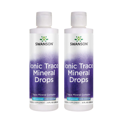Swanson Concentrace Trace Mineral Drops 8oz - Complete Mineral Complex (2 Pack)