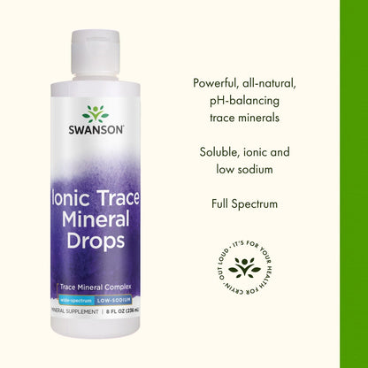 Swanson Concentrace Trace Mineral Drops 8oz - Complete Mineral Complex (2 Pack)