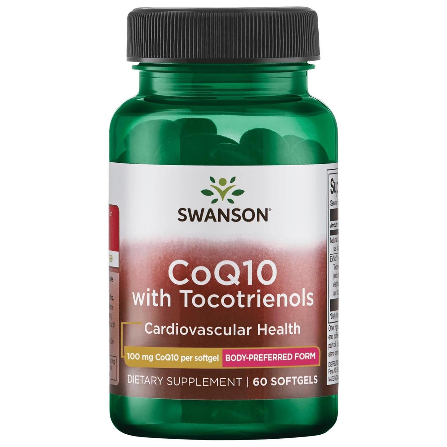 Swanson CoQ10 100 mg with 10 mg Tocotrienols – 60 Softgels
