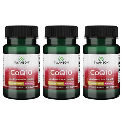 Swanson CoQ10 - Mini Cap 10 mg 100 Caps (3 Pack)