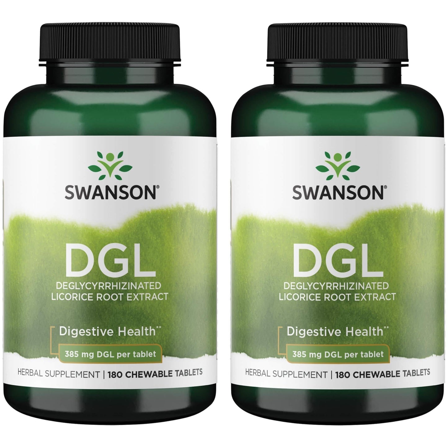 Swanson DGL Licorice 385 mg Chewables – 180 Count (2 Pack)