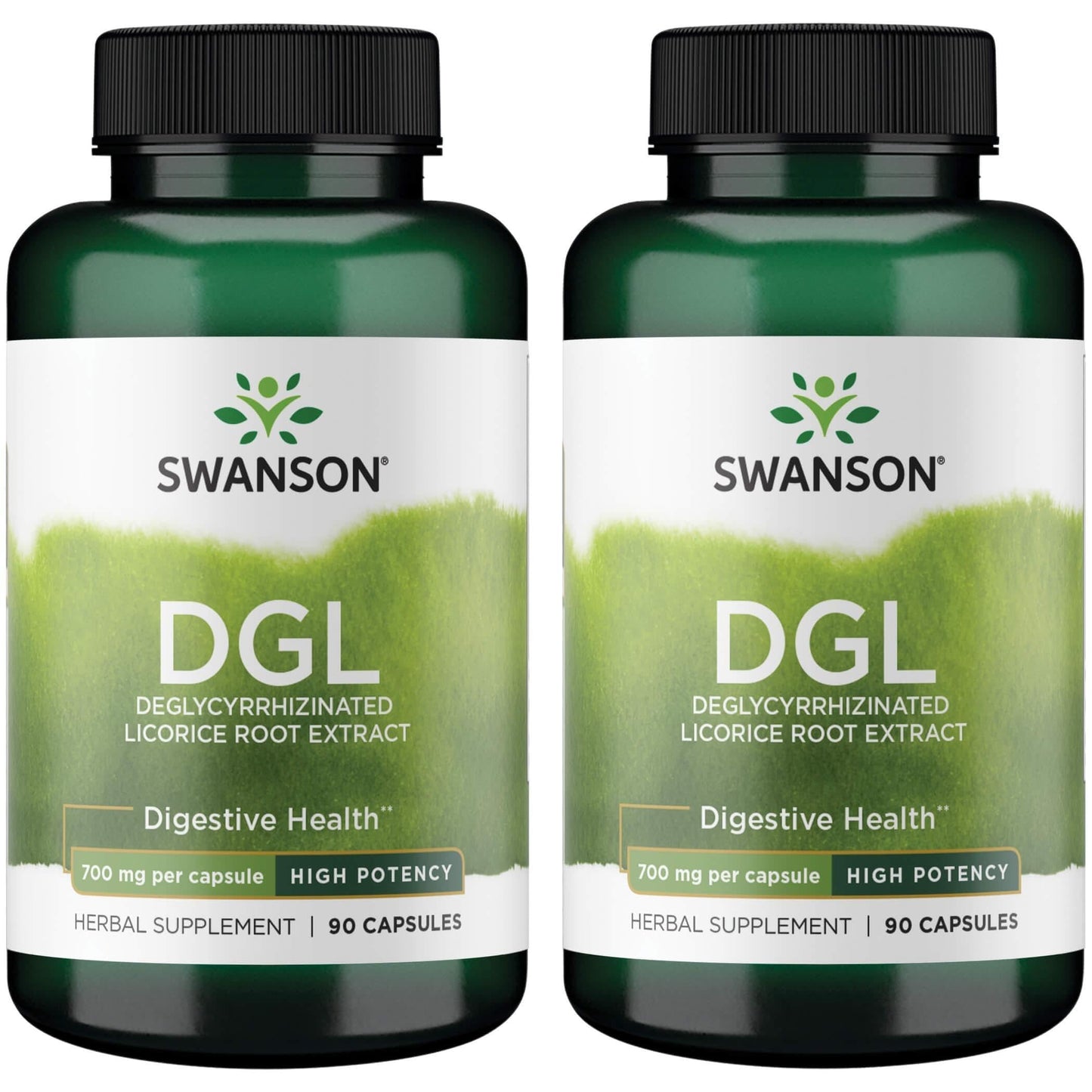 Swanson High Potency DGL Licorice – Digestive Health Support (90 capsules, 750 mg) 2 Pack