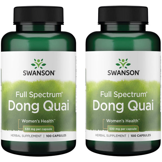 Swanson Dong Quai 530 mg – 100 Capsules (2 Pack) BritishVita | Premium UK Vitamins & Wellness Supplements