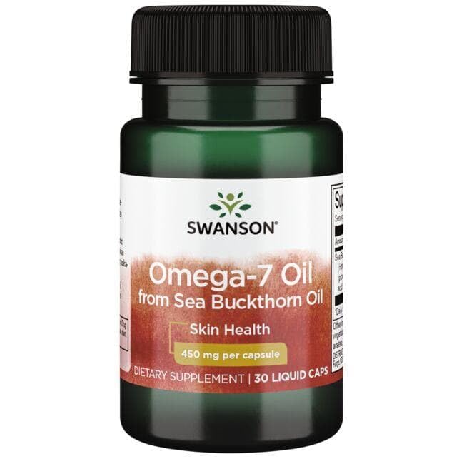 Swanson EFA Omega-7 Oil 450MG | 30 LIQ CAPS | Non-GMO