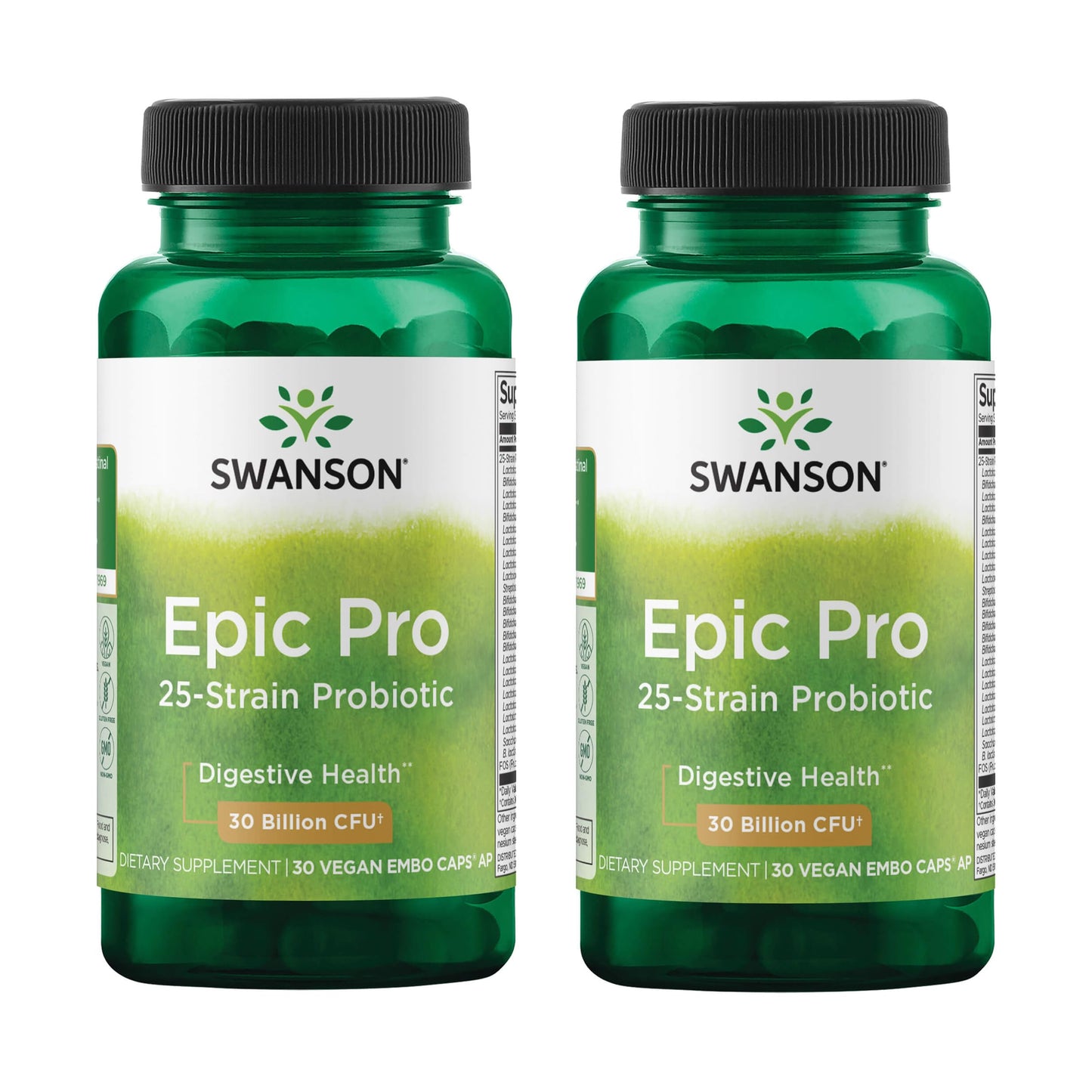 Swanson Epic-Pro 25-Strain Probiotic – 30B CFU, Digestive & Immune Support