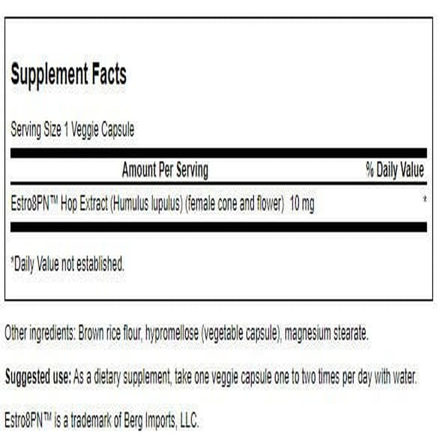 Swanson Estro8Pn Hop Extract 10 mg – 60 Veg Caps (2 Pack)
