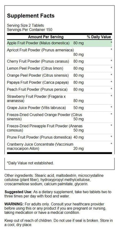 Swanson Fruit4Life 300 Tabs – Antioxidant Fruit Tablet Complex