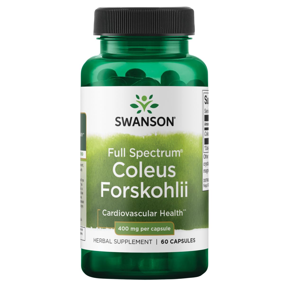 Swanson Full Spectrum Coleus Forskohlii 400 mg - 60 Capsules | Cardiovascular Support