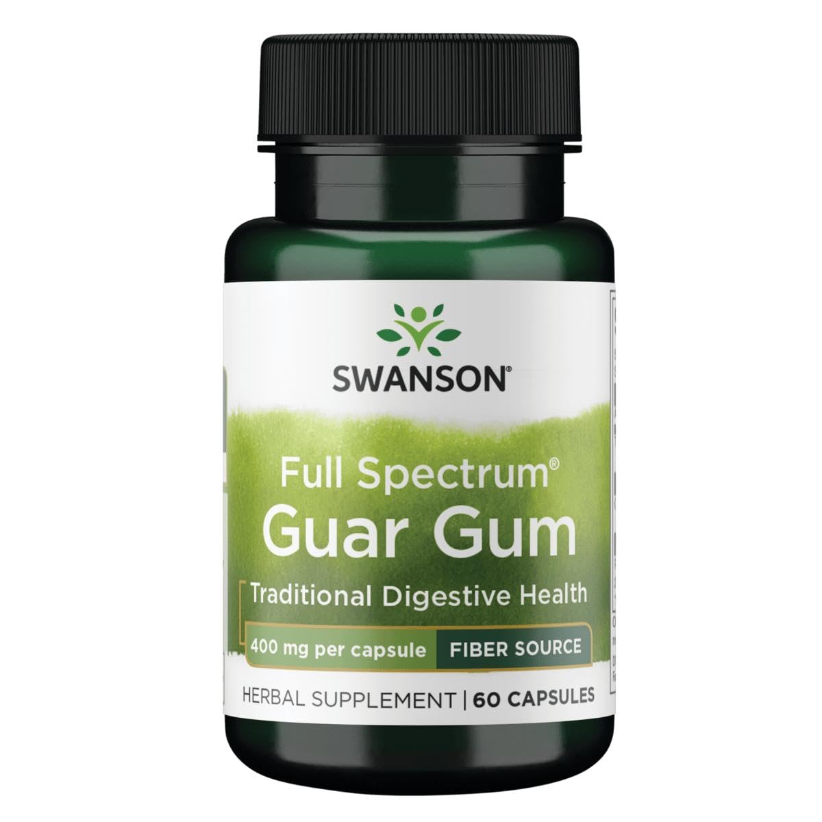 Swanson Full Spectrum Guar Gum 400 mg - 60 Capsules