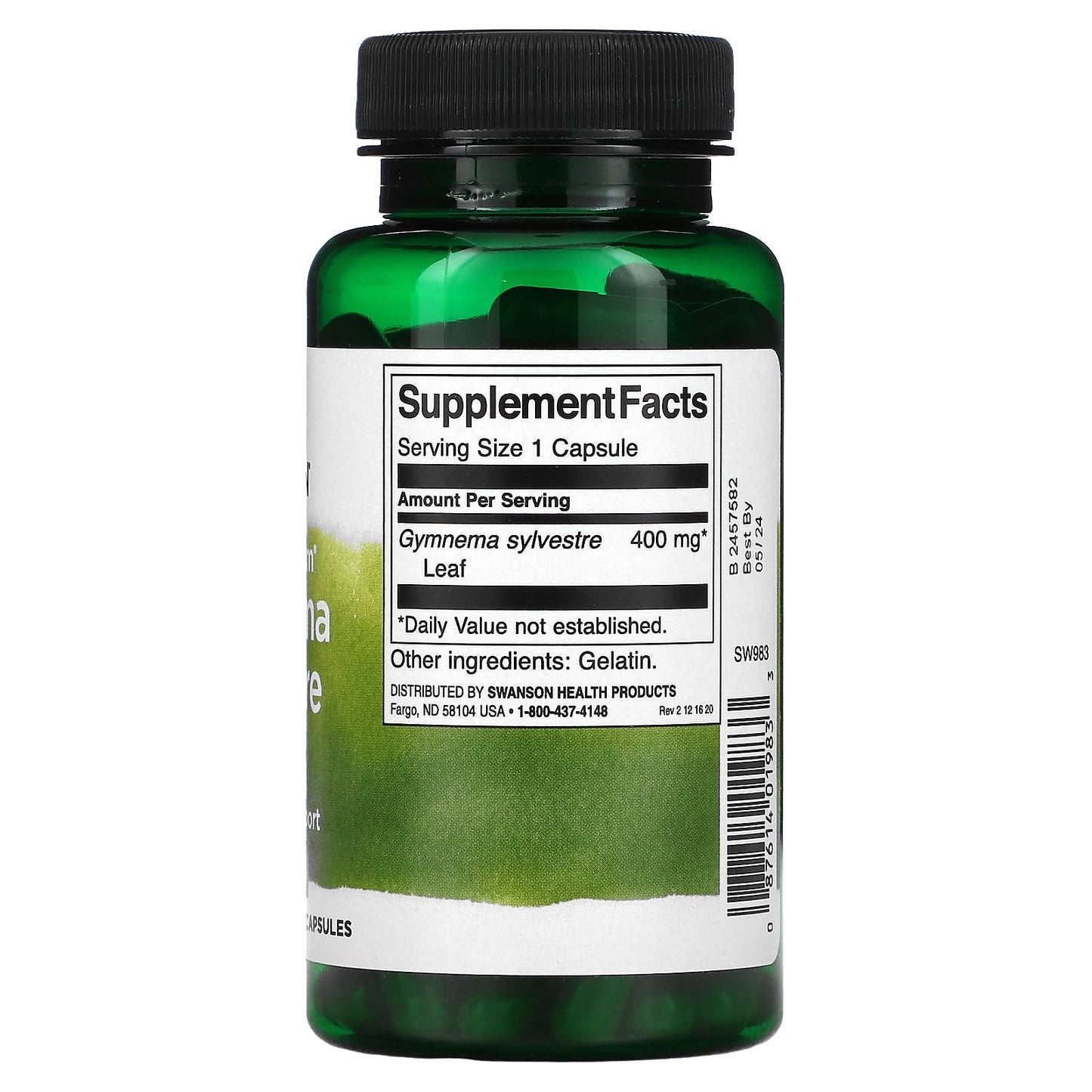 Swanson Full Spectrum Gymnema Sylvestre Leaf – Ayurvedic 100 Caps (3 Pack)