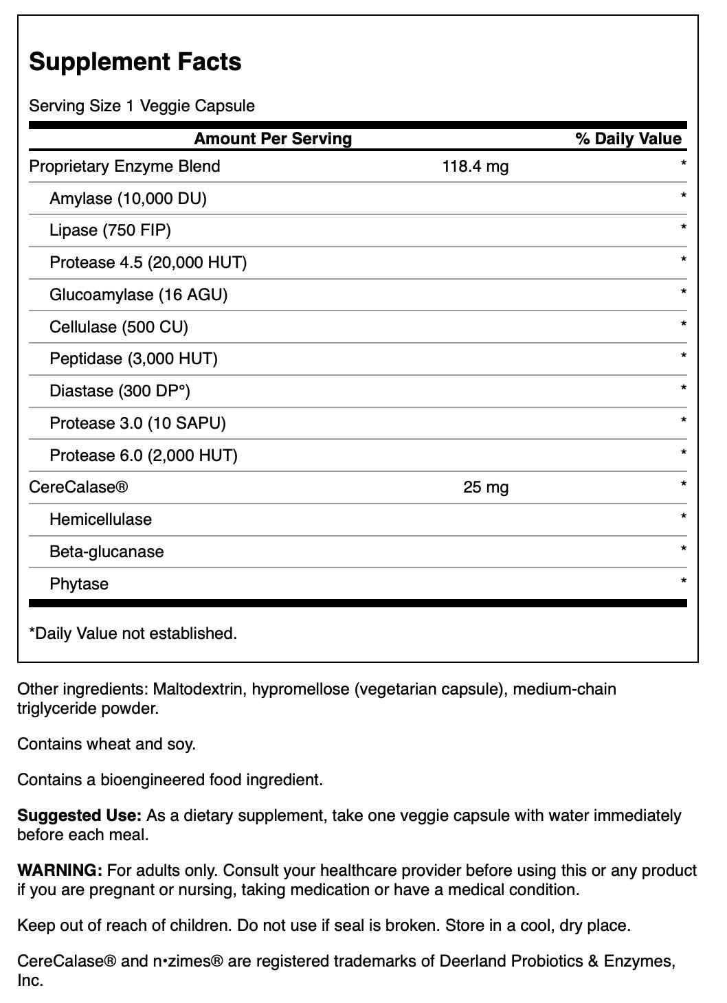 Swanson Full Spectrum N-Zymes 90 Veg Capsules Enzyme (Pack of 2)
