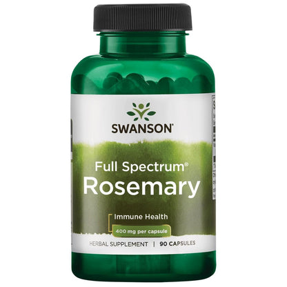 Swanson Full Spectrum Rosemary - Immune Support Herbal Supplement (90 Capsules, 400 mg each)