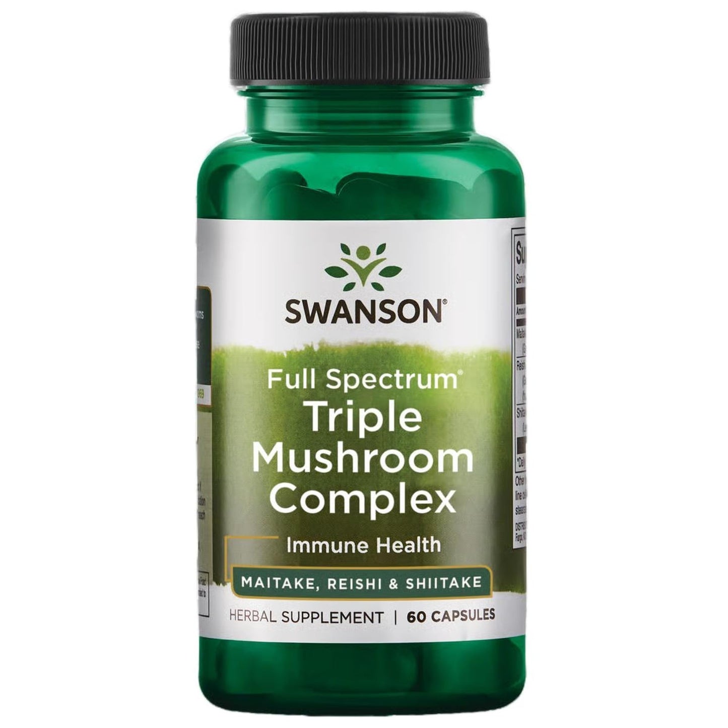 Swanson Full Spectrum Triple Mushroom Complex 60 Capsules Immune Support