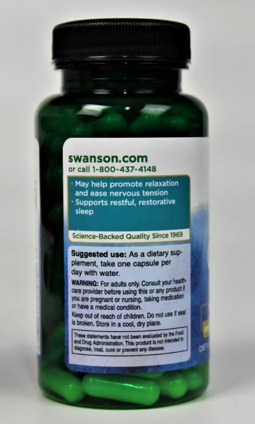 Swanson GABA 500mg – Calm, Relaxation & Sleep Support (2 Pack, 100 Caps)
