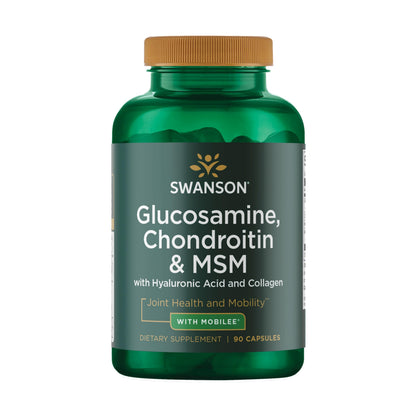 Swanson Glucosamine Chondroitin & Msm with Hyal-Joint 90 Capsules