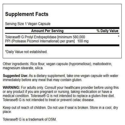 Swanson Gluten Rid with Tolerase G 100 mg | 90 Veg Capsules Enzyme