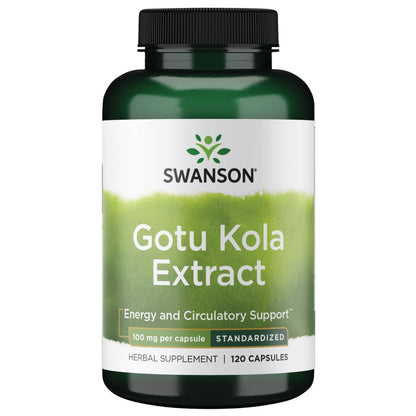 Swanson Gotu Kola (Standardized) 100 Milligrams 120 Capsules