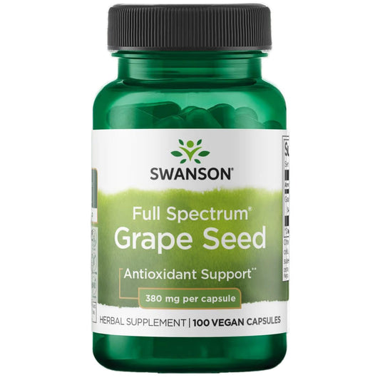 Swanson Grape Seed OPCs 380 mg - Heart Health & Antioxidant Support, 100 Capsules BritishVita | Premium UK Vitamins & Wellness Supplements
