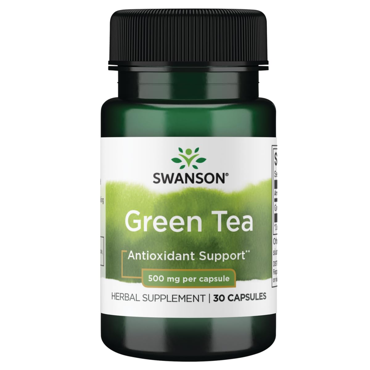 Swanson Green Tea 500 mg – 30 Capsules | Antioxidants & Vitality