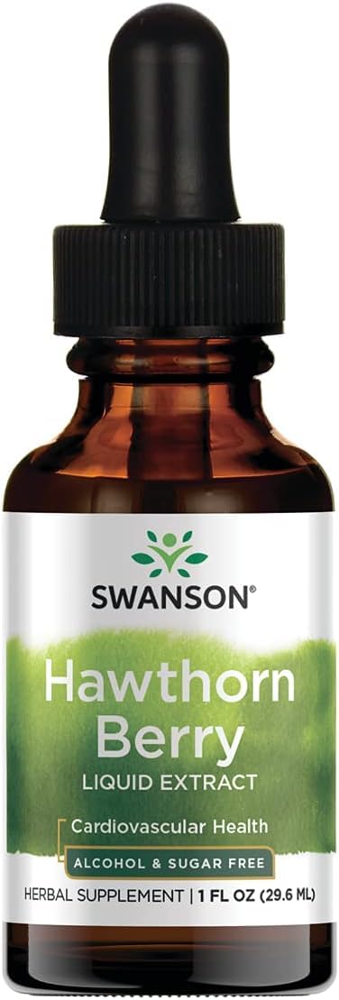 Swanson Hawthorn Berry Liquid Extract 1 oz - Alcohol- and Sugar-Free