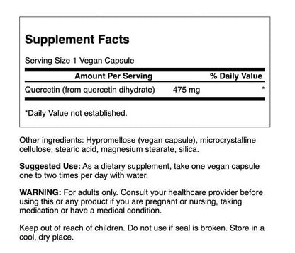 Swanson High Potency Quercetin - 60 Veggie Capsules | Antioxidant Support
