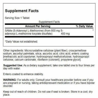 Swanson High-Potency Same 400 Milligrams 30 Tabs